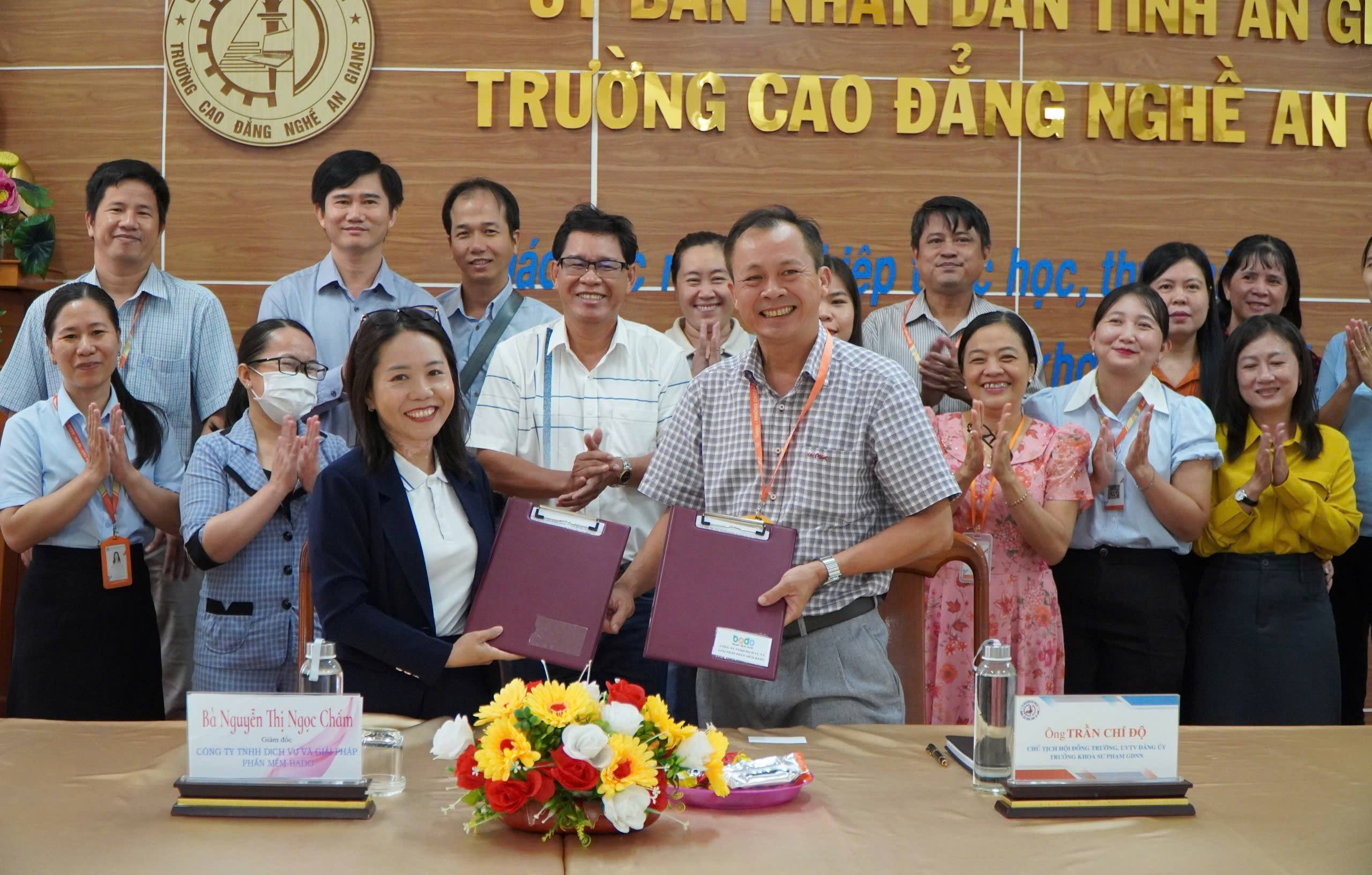 TRƯỜNG CAO ĐẲNG NGHỀ AN GIANG KÝ KẾT THỎA THUẬN HỢP TÁC ĐÀO TẠO NGHỀ VỚI CÁC DOANH NGHIỆP