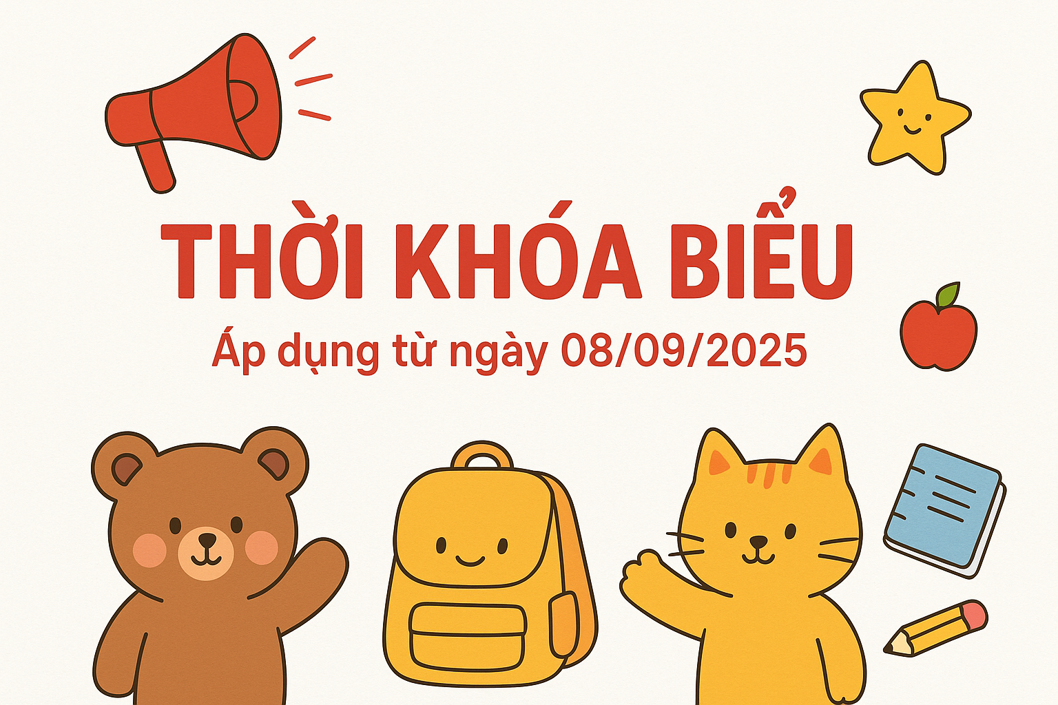 THỜI KHÓA BIỂU