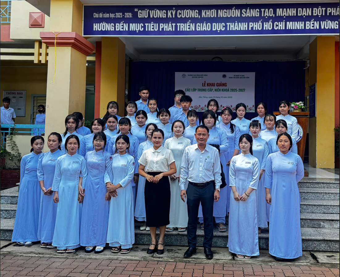 Khai giảng các lớp trung cấp nghề tại trung tâm GDTX – GDNN Dầu Tiếng niên khóa 2025 - 2027