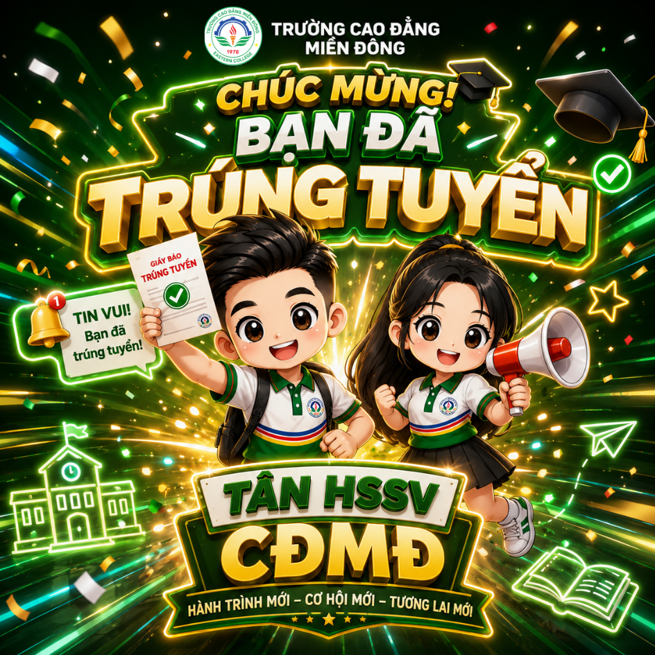 THÔNG BÁO Về kết quả trúng tuyển trình độ Cao đẳng hệ Chính quy – Đợt 4 năm 2026