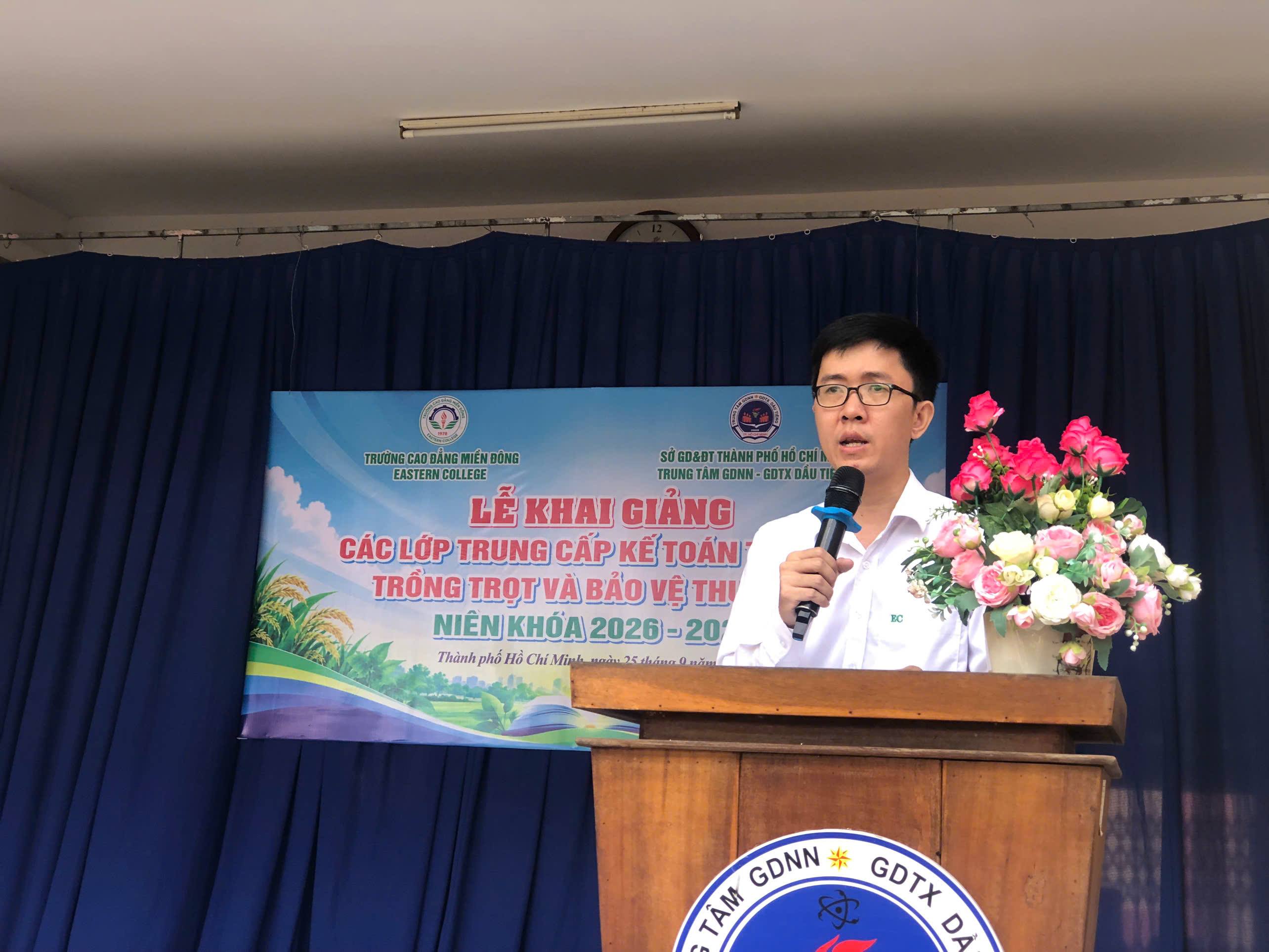 Trường Cao đẳng Miền Đông  Khai giảng các lớp Trung cấp niên khóa 2026 – 2028 tại Trung tâm GDNN – GDTX Dầu Tiếng