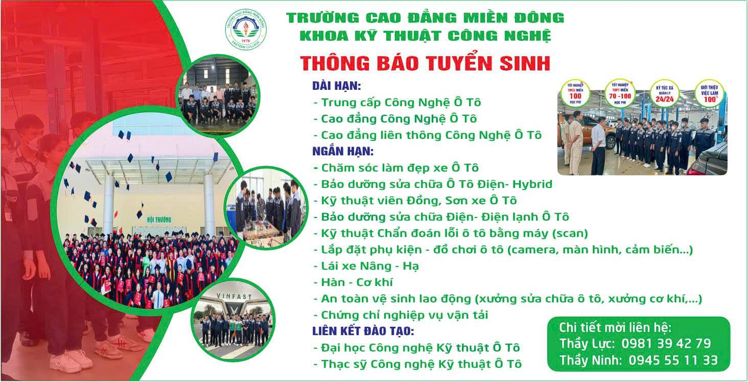 NGÀNH CÔNG NGHỆ Ô TÔ – LỰA CHỌN HẤP DẪN CHO NHỮNG BẠN TRẺ ĐAM MÊ KỸ THUẬT