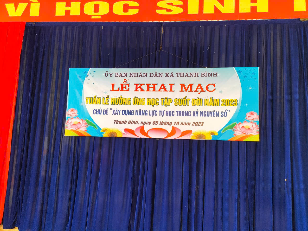 KHAI MẠC TUẦN LỄ HƯỞNG ỨNG HỌC TẬP SUỐT ĐỜI