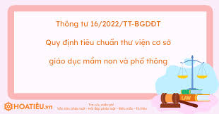 Thông tư số 16/2022/TT-BGDĐT