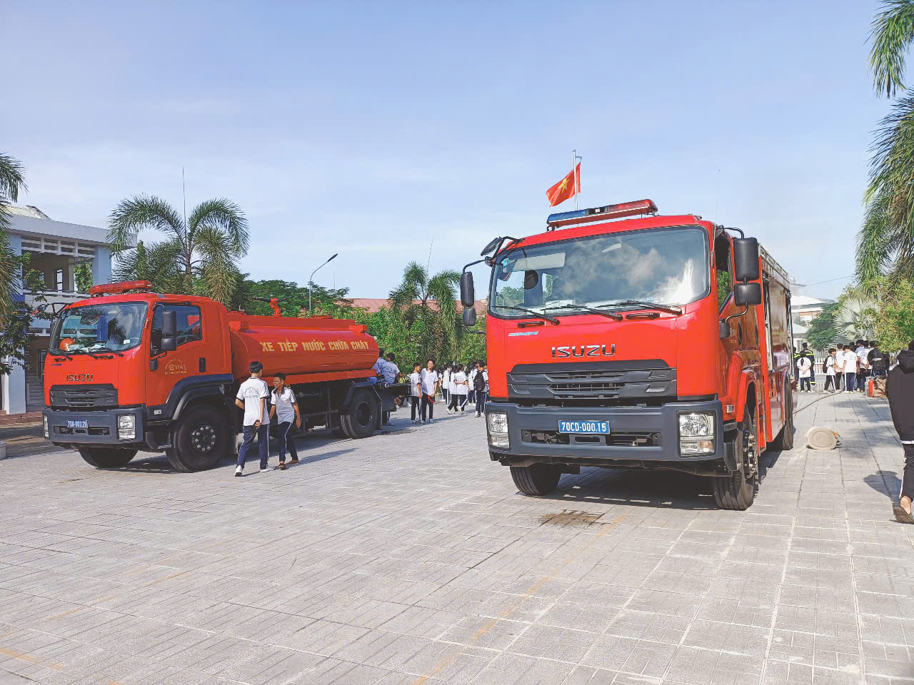 công tác diễn tập PCCC tại trường