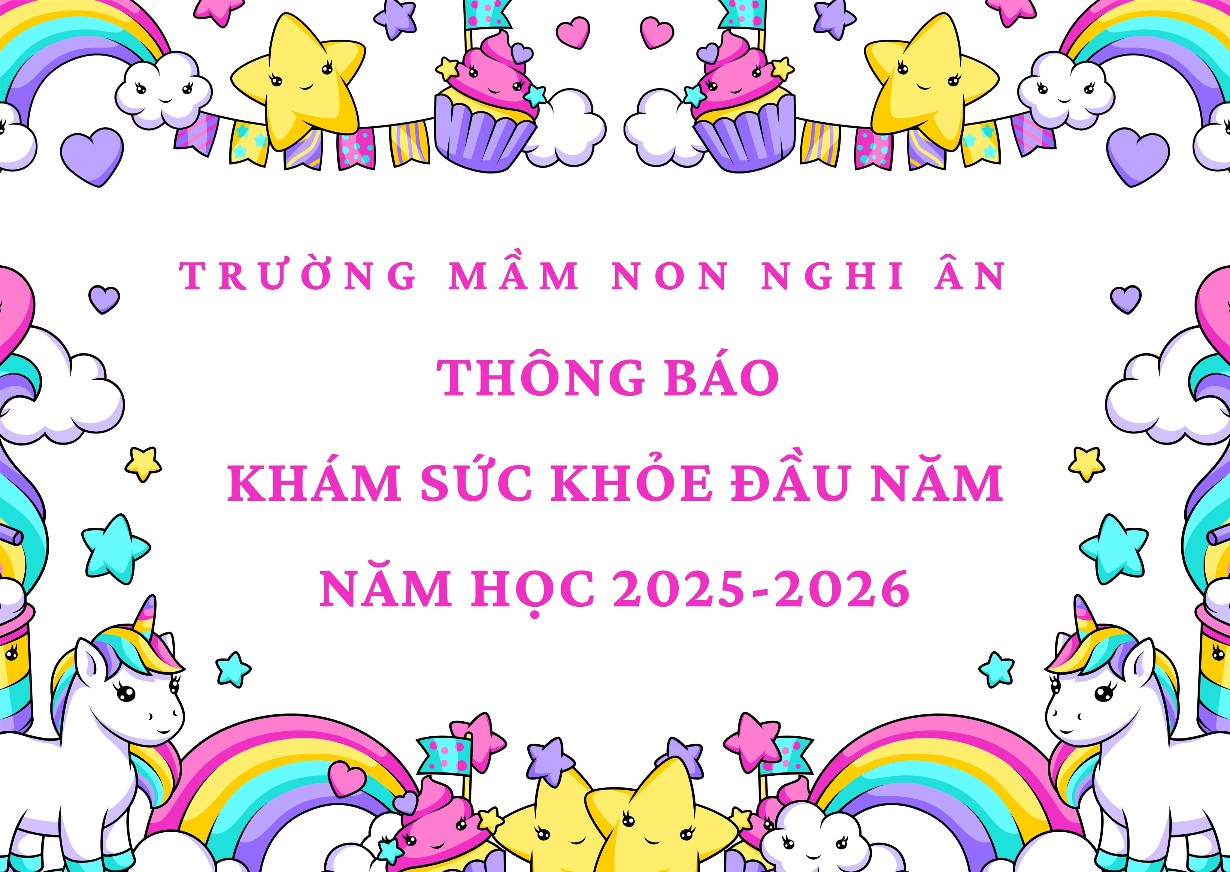 THÔNG BÁO KHÁM SỨC KHỎE ĐẦU NĂM HỌC 2025-2026